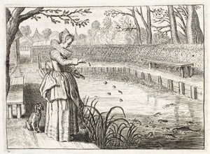मछली को दूध पिलाना, जोहानस डी ब्रुने (1589-1658), जान जैकब शिपर, एम्स्टर्डम, 1661 द्वारा &39;ज़िनने-विकर का प्रतीक&39;